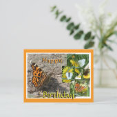 Papillons hollandais Collage Carte postale Anniver (Debout devant)