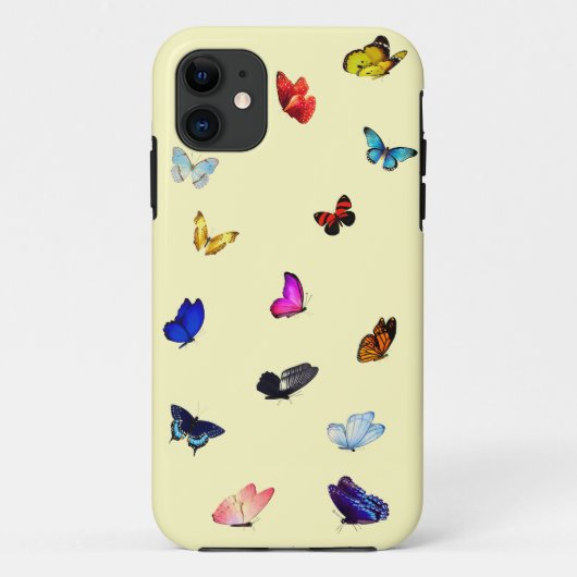 Papillons iPhone 11 Coque dur (Dos)