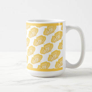 Papillons jaunes Mug de café