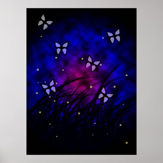 Papillons la nuit Poster (Devant)