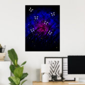 Papillons la nuit Poster (Bureau à domicile)