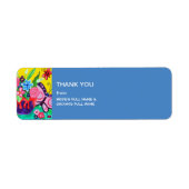 Papillons & Ladybugs Mariage Étiquette Merci (Devant)