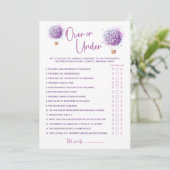 Papillons Lilac Ballotte sur et sous la carte de j (Debout devant)