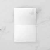 Papillons Lis Argent 25e Anniversaire Merci (Intérieur)