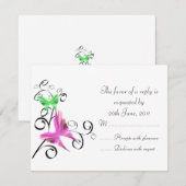 Papillons mariages RSVP (Devant / Derrière)