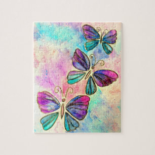 Papillons mignons Flying Jigsaw Puzzle