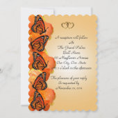Papillons Monarch faire-part de mariage (Dos)