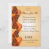 Papillons Monarque Invitation (Devant)