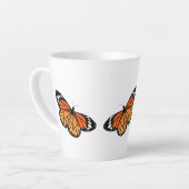 Papillons Monarque Latte Mug (Angle gauche)