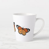 Papillons Monarque Latte Mug (Droite)