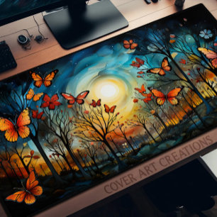 Papillons Monarques Dans Les Arbres