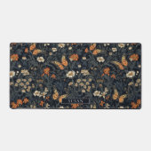 Papillons monarques élégant floral avec nom (Recto)