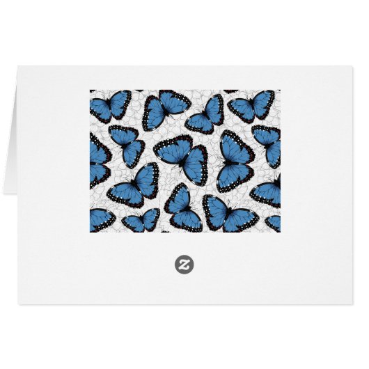 Papillons morpho bleu (Dos Horizontal)