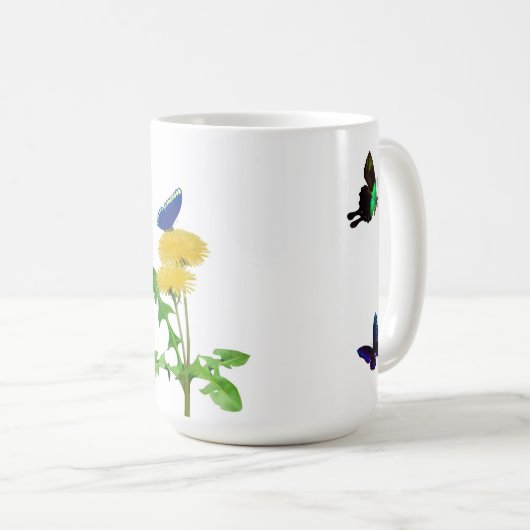 Papillons Mug (Devant droit)