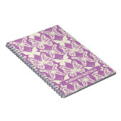 Papillons naturels sur Carnet pourpre (Côté Droit)