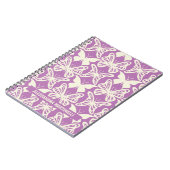 Papillons naturels sur Carnet pourpre (Côté gauche)