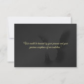 Papillons noires en or RSVP (Dos)