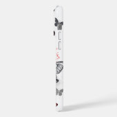 Papillons noirs et rouges volants (Côté gauche)