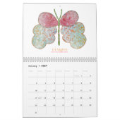 Papillons peints Calendrier 2026 (Jan 2027)