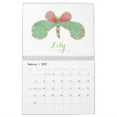 Papillons peints Calendrier 2026 (Feb 2027)