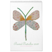 Papillons peints Calendrier vertical 2025 (Protection)