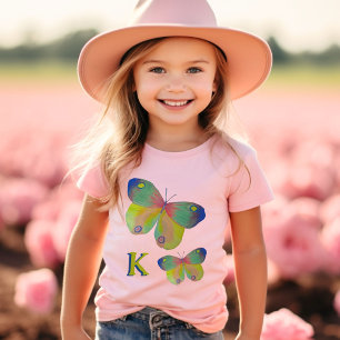 Papillons peints Premier initial