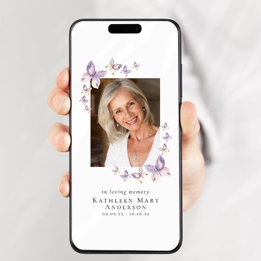 Papillons Photo Faire-part numérique