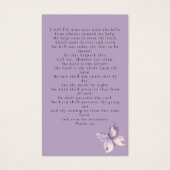 Papillons Photo Funeral Memorial Prayer Card (Dos)