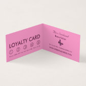 Papillons pourpres, Beauticienne, Carte de fidélit (Intérieur)