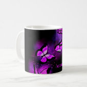 Papillons pourpres Coffee Mug (Devant gauche)