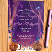 Papillons pourpres, Scrolls Invitation Bat mitzvah