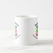 "Papillons radiants : Mug à ruban jaune" (Centre)