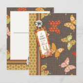 Papillons rétro TY Carte postale (Devant / Derrière)