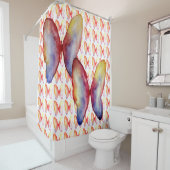 Papillons rideau de douche (En situation)
