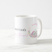 papillons rose éléphant Café Mug (Devant droit)