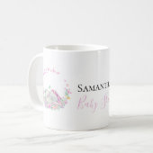 papillons rose éléphant Café Mug (Devant gauche)