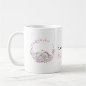 papillons rose éléphant Café Mug (Gauche)