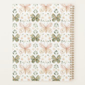 Papillons Rose Fuschsi Vert Menthe  (Dos)
