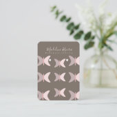 Papillons roses Cartes d'affichage de l'oreille ar (Debout devant)