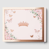 Papillons Roses en fleurs de cerisier Quinceañera (Verso)