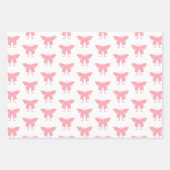 Papillons roses Enveloppant les feuilles de papier (Devant 2)