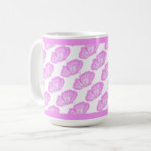 Papillons roses Mug de café (Devant gauche)
