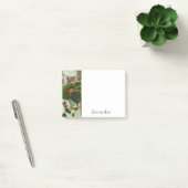 Papillons rouges sur feuilles vertes Post-It Notes (Bureau)