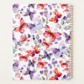 Papillons rouges violets (Dos)