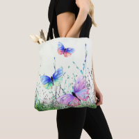 Papillons Sac fourre-tout volant Ressort