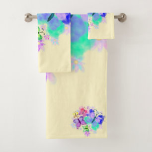 Papillons Serviettes de bain Peinture