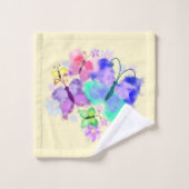 Papillons Serviettes de bain Peinture (Gant de toilette)