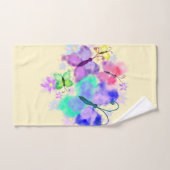 Papillons Serviettes de bain Peinture (Serviette à main)