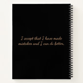 Papillons Shadow Work Journal Carnet Spiral (Dos)