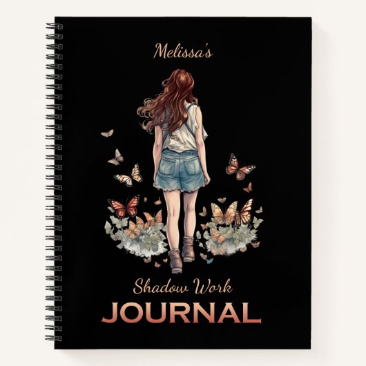 Papillons Shadow Work Journal Carnet Spiral (Devant)